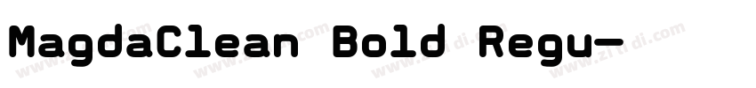 MagdaClean Bold Regu字体转换